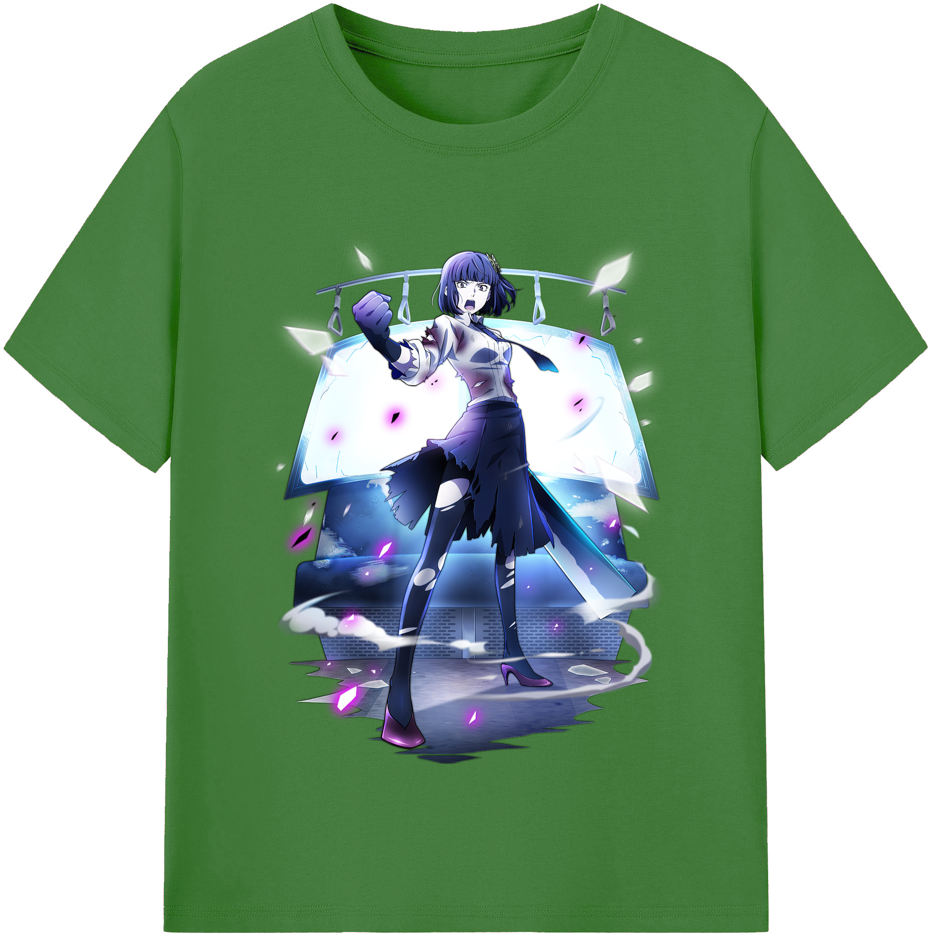 （画像用） 文豪ストレイドッグス Bungo Stray Dogs レディースカジュアルプリントTシャツ（綿100％）